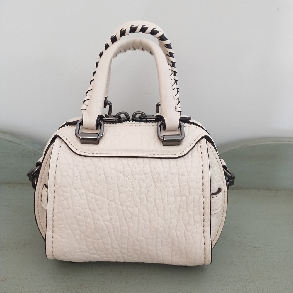 Very Rare Limited Edition Coach Ace 14 Nappa Pebbled Leather in Chalk Whipstitch - Picture 3 of 14